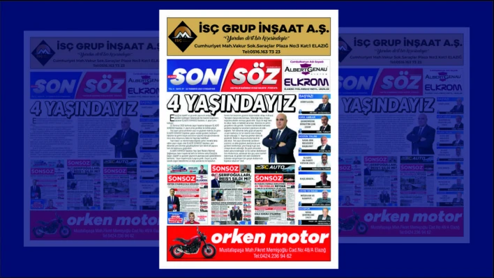 4 Yaşındayız