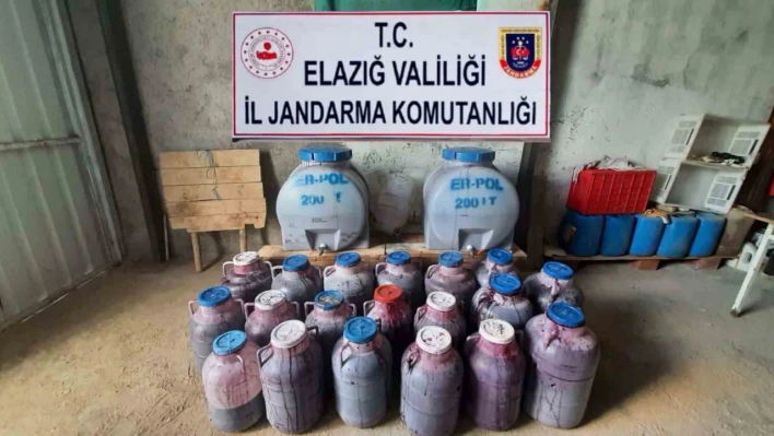 Elazığ'da 11 bin 237 litre kaçak şarap ele geçirildi