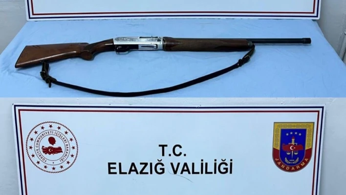 Elazığ'da 2 adet ruhsatsız av tüfeği ele geçirildi