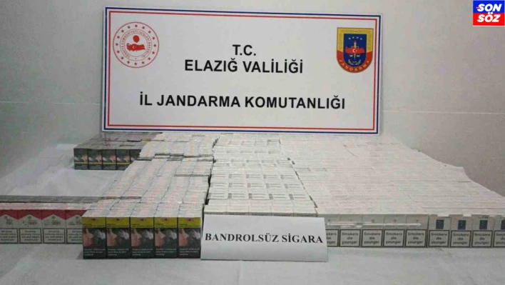 Elazığ'da 2 bin 100 paket kaçak sigara ele geçildi