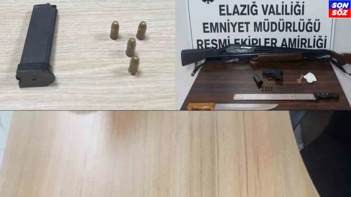 Elazığ'da asayiş uygulaması: 4 tutuklama