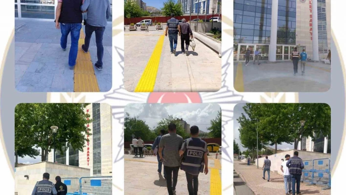 Elazığ'da haklarında kesinleşmiş hapis cezası bulunan 22 kişi yakalandı