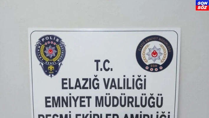 Elazığ'da huzur ve güven uygulaması: 2 bin 924 şahıs denetlendi