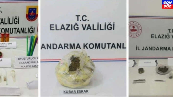 Elazığ'da jandarma uyuşturucuya geçit vermiyor