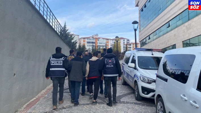 Elazığ'da kesinleşmiş hapis cezası olan 7 zanlı tutuklandı