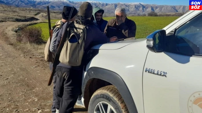 Elazığ'da yasa dışı avlanan bir kişiye idari işlem uygulandı