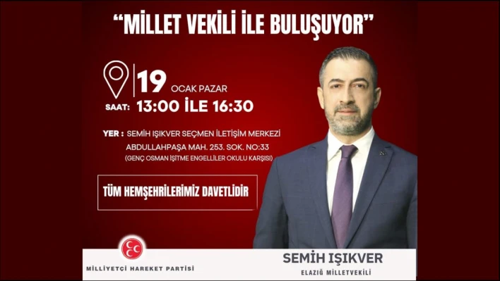 Millet Vekili İle Buluşuyor