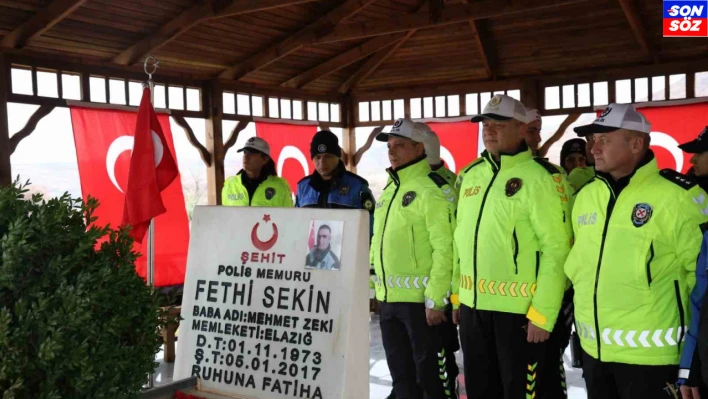 Şehit polis Fethi Sekin kabri başında anıldı