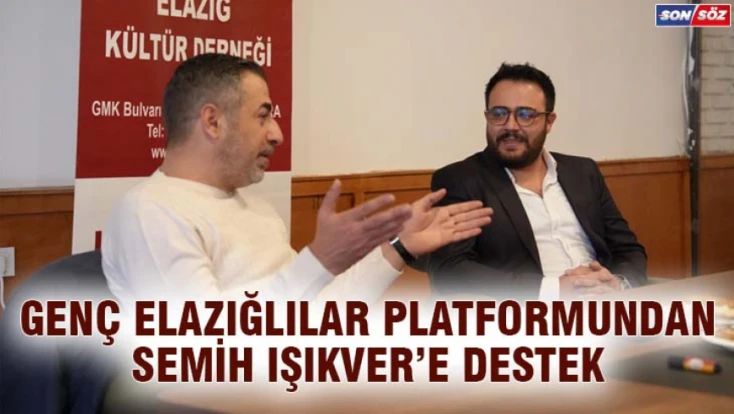Genç Elazığlılar Platformundan Işıkver'e Destek