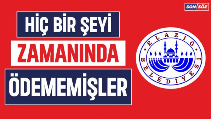 Hiç Bir Şeyi Zamanında Ödememişler