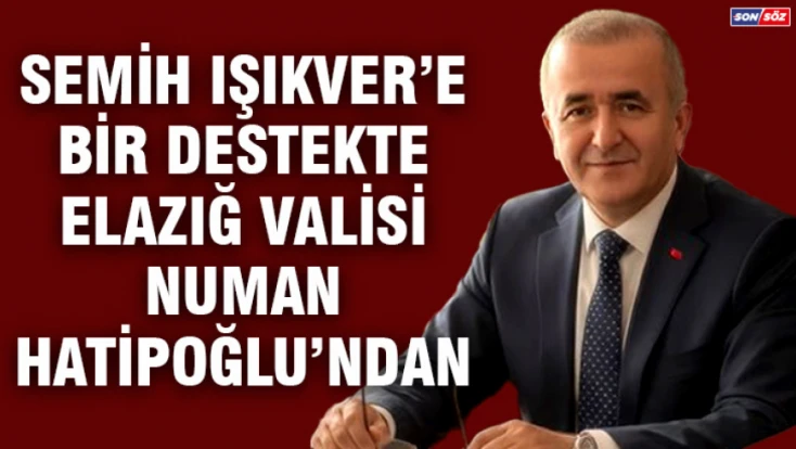 Işıkver'e Bir Destekte Vali Hatipoğlu'ndan