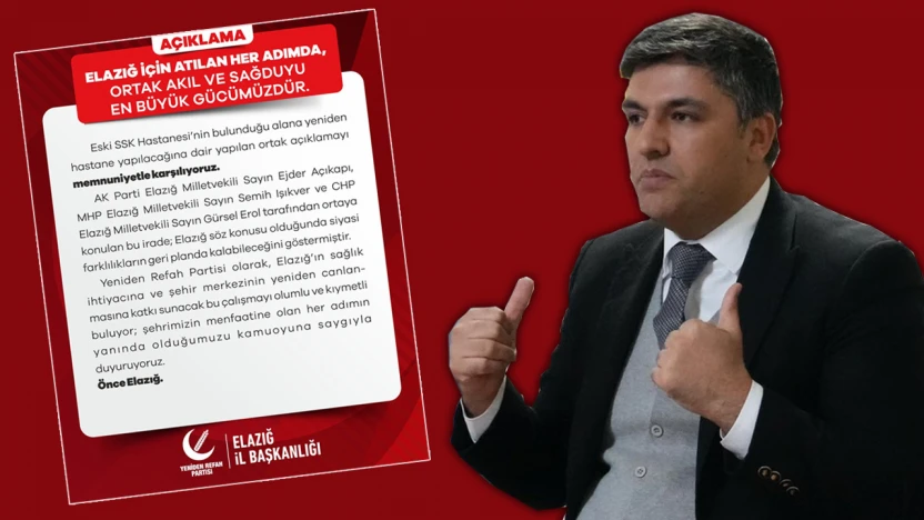 Yeniden Refah Partisi'nden 2.Basamak Hastane Projesine Tam Destek